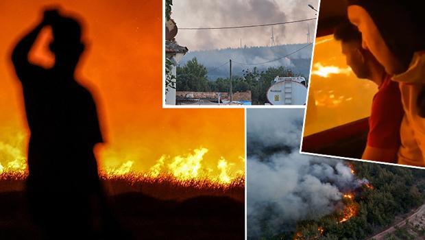 Orman yangınlarıyla mücadele | Tekirdağ Şarköy'deki orman yangını Çanakkale'ye sıçradı... 7 yerleşim yeri tahliye edildi
