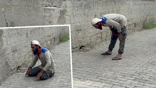 Polise yakalanınca namaz kılmaya başladı