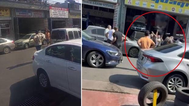 Sanayide fiyat tartışması silahlı kavgaya dönüştü! O anlar kamerada