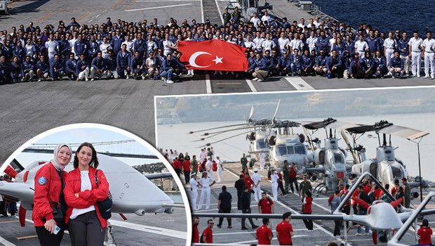 Gençlerin TCG Anadolu gemisiyle "Zafer Yolculuğu" gururu: 'Mühendislik harikası'