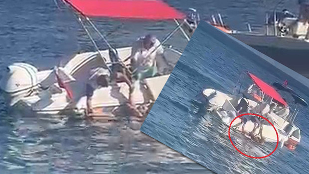 Muhtar denizde dehşet saçtı! Sürat teknesiyle kadına çarpıp ağır yaraladı