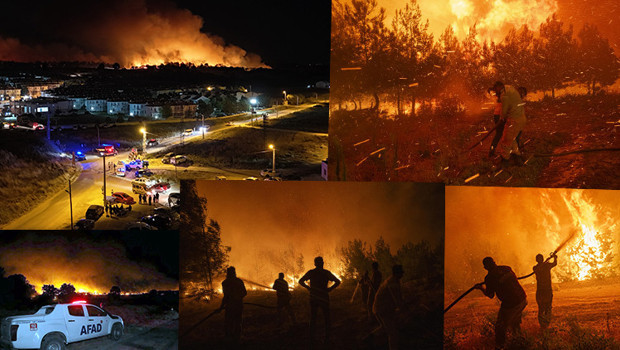 Son dakika... İzmir ve Manisa'da orman yangını! Müdahale devam ediyor, Çanakkale'de küle dönen alanlar havadan görüntülendi