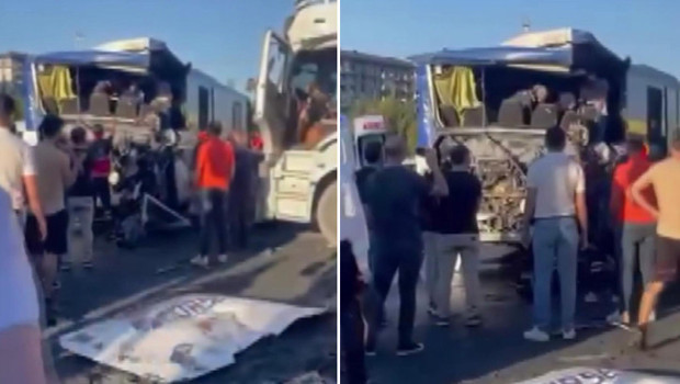 Son dakika... TEM Otoyolu'nda feci kaza: 1 ölü, 21 yaralı! Edirne istikametinde trafik durdu
