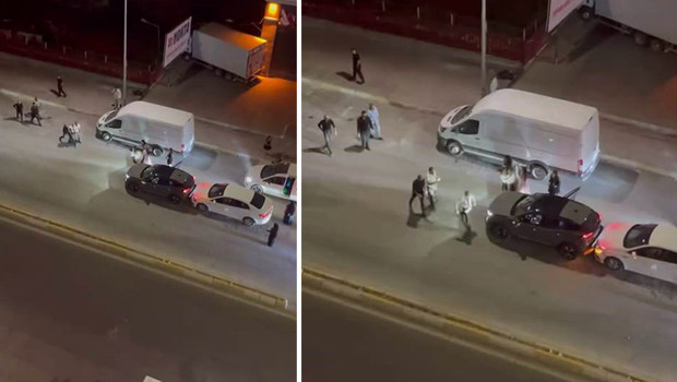 Önce kaza yaptılar, sonra kavga ettiler