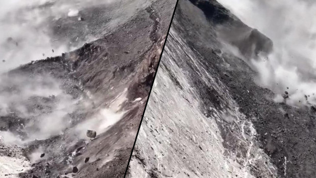 Sıcak hava harekete geçirdi! Türkiye'nin en yüksek zirvesinde kayalar kopuyor