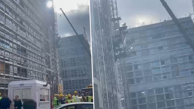 Bahçelievler'de inşaatın yük asansörü düştü: 4 yaralı