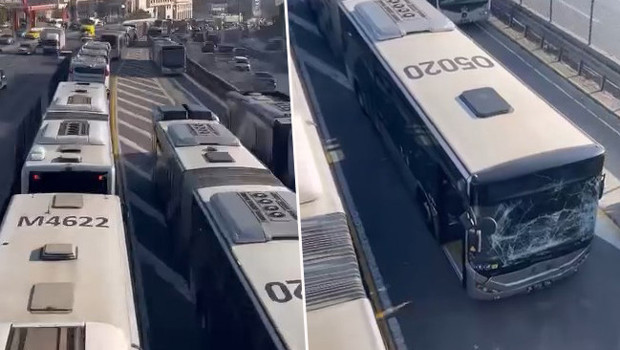 Sefaköy'de metrobüs kazası! Ekipler olay yerine sevk edildi