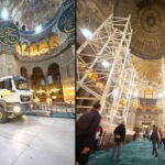 Bakanlıktan Ayasofya açıklaması: Zemini sağlama aldık