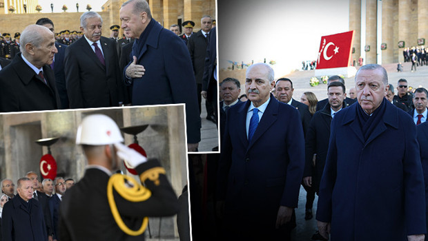 Mustafa Kemal Atatürk'ü saygıyla anıyoruz | Cumhurbaşkanı Erdoğan: Türkiye küresel güç olma yolunda emin adımlarla ilerlemekte