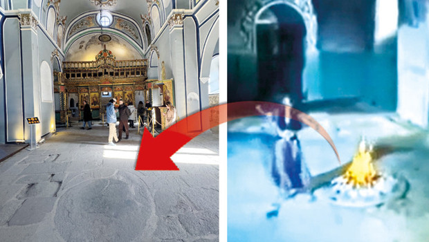 1700 yıllık Aya Elenia Kilisesi’nde ‘Gramofon Avrat’ izi