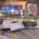 Ankara'da otomobil takla attı: 4 yaralı