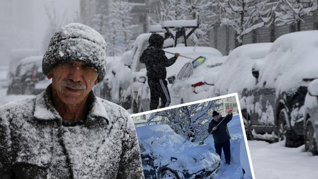 Kar sevenleri mest edecek manzaralar! Lapa lapa yağdı, her yer beyaza büründü