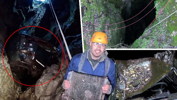 Kimse varlığını bilmiyordu! Taş atınca metal sesi duydu; mağaraya inince gözlerine inanamadı