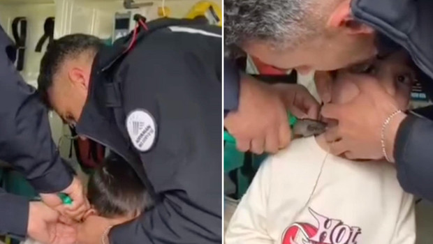 7 yaşındaki çocuk, bulduğu plastik kelepçeyi boynuna bağladı! İtfaiye kurtardı