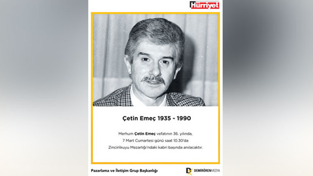 Çetin Emeç’i anıyoruz