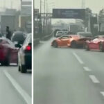 Görüntülerin ardından ekipler harekete geçti: İki lüks aracın sürücülerine 100 bin lira ceza, ehliyetlere el konuldu