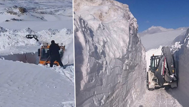 Van'ın İran sınır hattındaki askeri üs bölgelerinde mücadele: 4 metreyi aştı