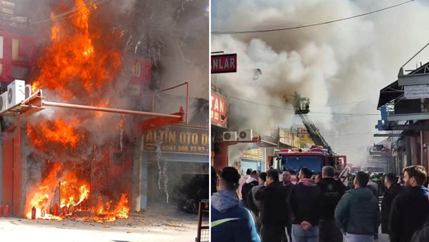 Zeytinburnu Demirciler Sitesi'nde korkutan yangın