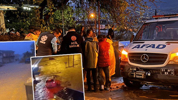 Hatay'da şiddetli sağanak hayatı felç etti! Köprü çöktü ve araçlar sürüklendi: 3 ölü, 3 yaralı