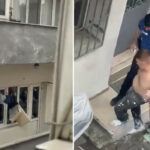 Kağıthane'de panik anları: Sinir krizi geçirdi, evin camlarını kırıp eşyaları sokağa attı
