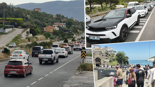 Tatilci akını! Muğla'da 22 kilometrelik araç kuyruğu
